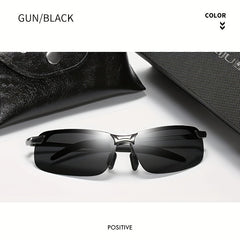Metal Frame Polarized Sunglasses for Men