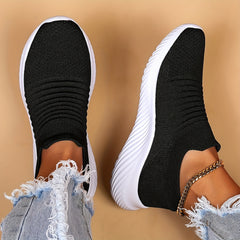 Women's Slip On Sporty Running Shoes Anti-slip Outdoor Sneakers