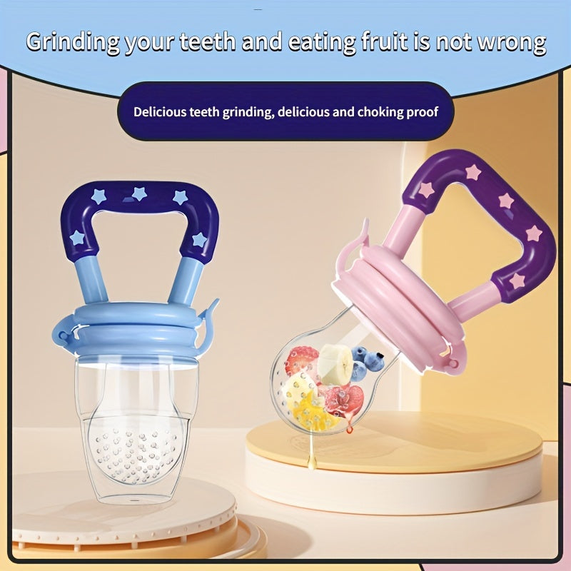 3pcs Newborn Food Feeder Spoon Silicone Pacifier Fruit Feeder