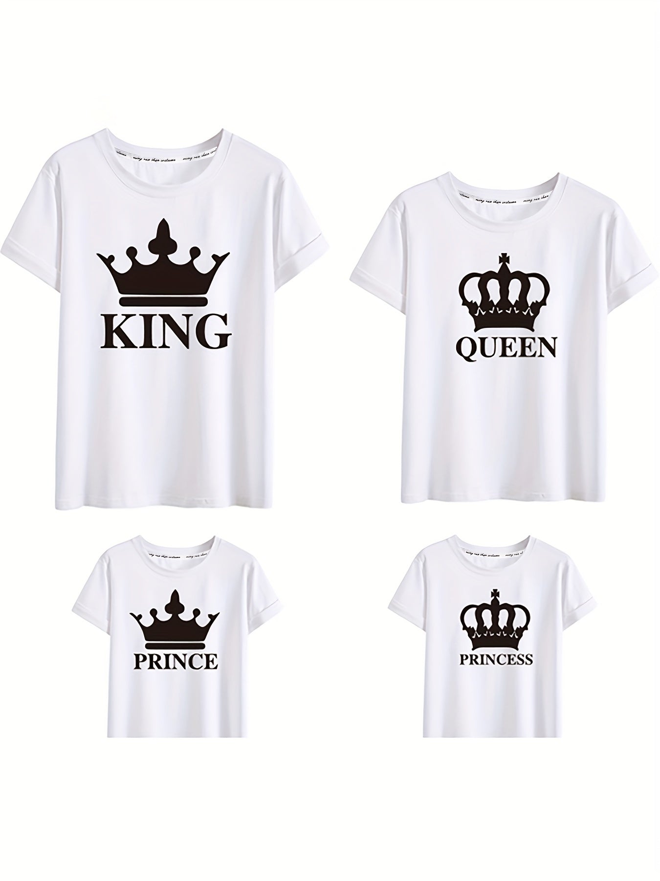 Matching Royal Family Graphic Print Tees