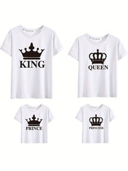 Matching Royal Family Graphic Print Tees