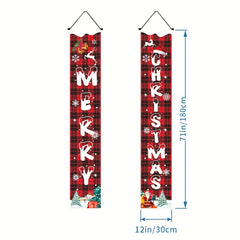 2pcs Nutcracker Christmas Couplets Holiday Party Santa Decorating