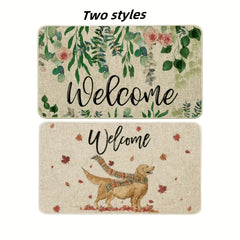 Eucalyptus Leaf Door Mat Non Slip Durable Entrance Mat