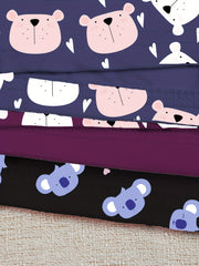 3 Cartoon Animal Lounge Bottoms Womens Shorts