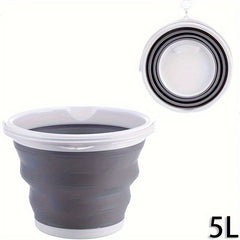1pc Foldable Fishing Barrel 5L 1 32gal Collapsible Bucket