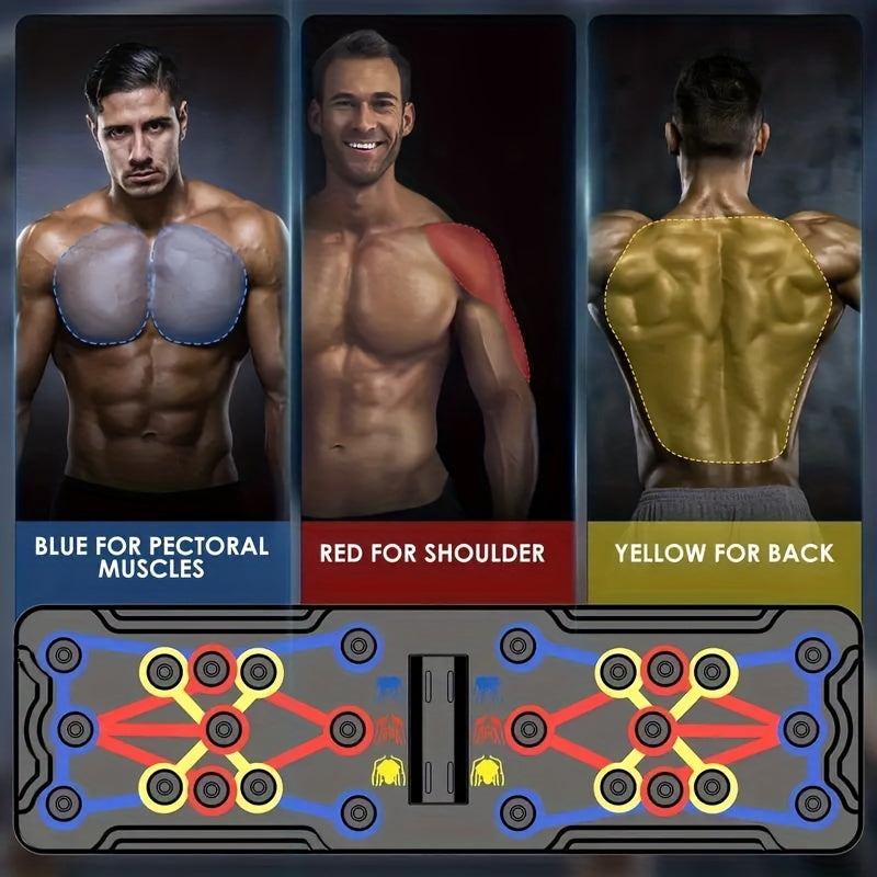 Multifunctional Push Up Board Foldable 20 In 1 Chest Muscle Exercise Equipment