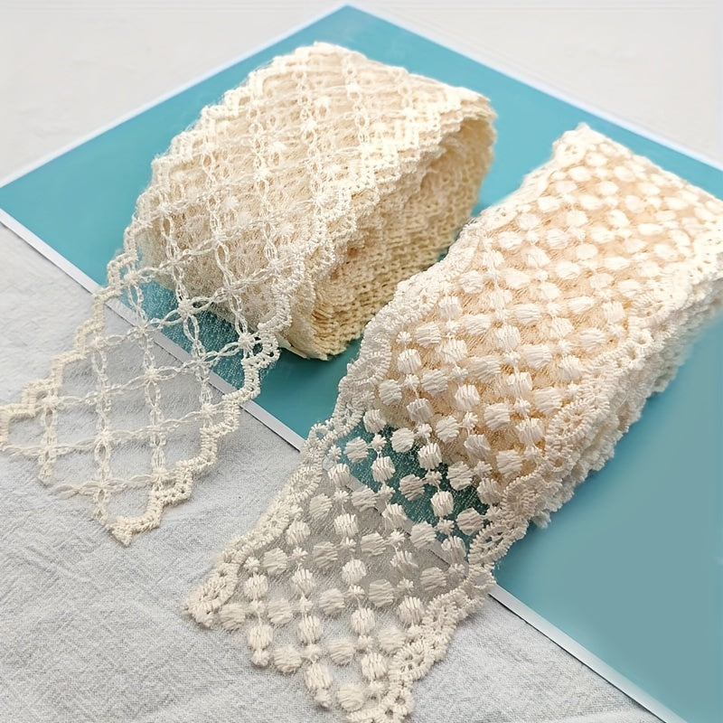 1 Yard Beige Lace For DIY Sewing Lace Trims For Hair Accessories