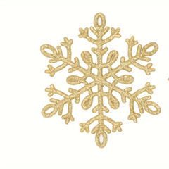 5pcs Glitter Snowflake Ornaments Christmas Tree Decoration