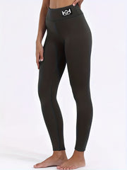 Women's Fleece Warm Leggings High Waist Yoga Tight Pants