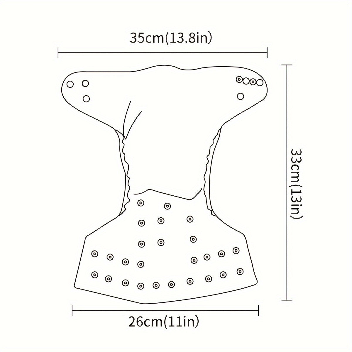 3pcs Soft Suede Cloth Reusable Washable Diapers Pockets Fits 6 33lbs