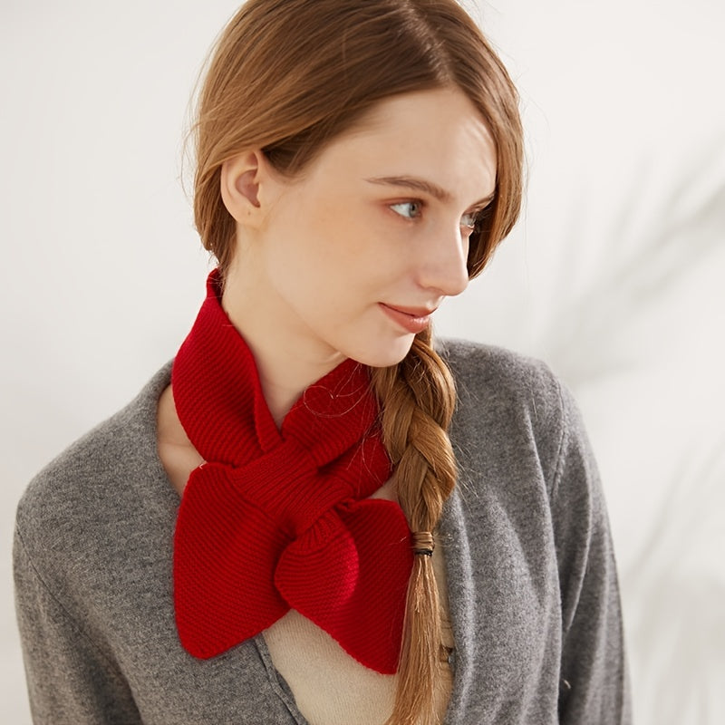 Cashmere Snood Scarf Women Knit Thermal Neck Warmer