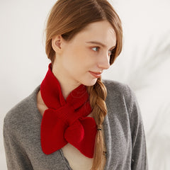 Cashmere Snood Scarf Women Knit Thermal Neck Warmer