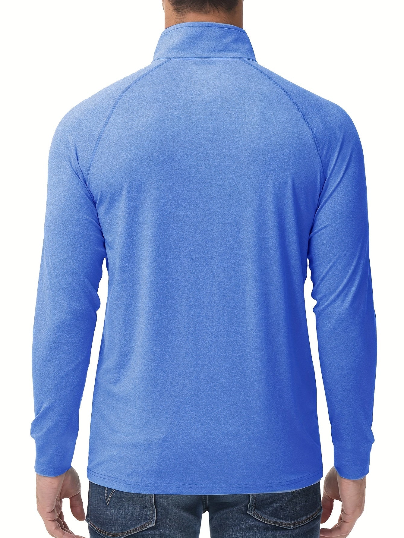 Men's Grey Long Sleeve Polo Shirt Casual Mid Stretch Lapel Button Up Polo Shirt