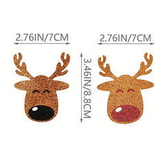 2 Pairs Christmas Deer Nipple Pasties Self Adhesive Lingerie Accessories