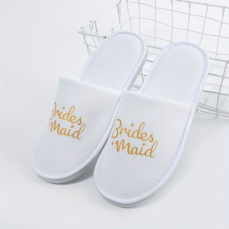 Women's Plush Slip-On Slippers with Open Toe and Thick Sole