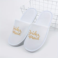 Women's Plush Slip-On Slippers with Open Toe and Thick Sole