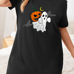 Ghost & Pumpkin Print Nightdress