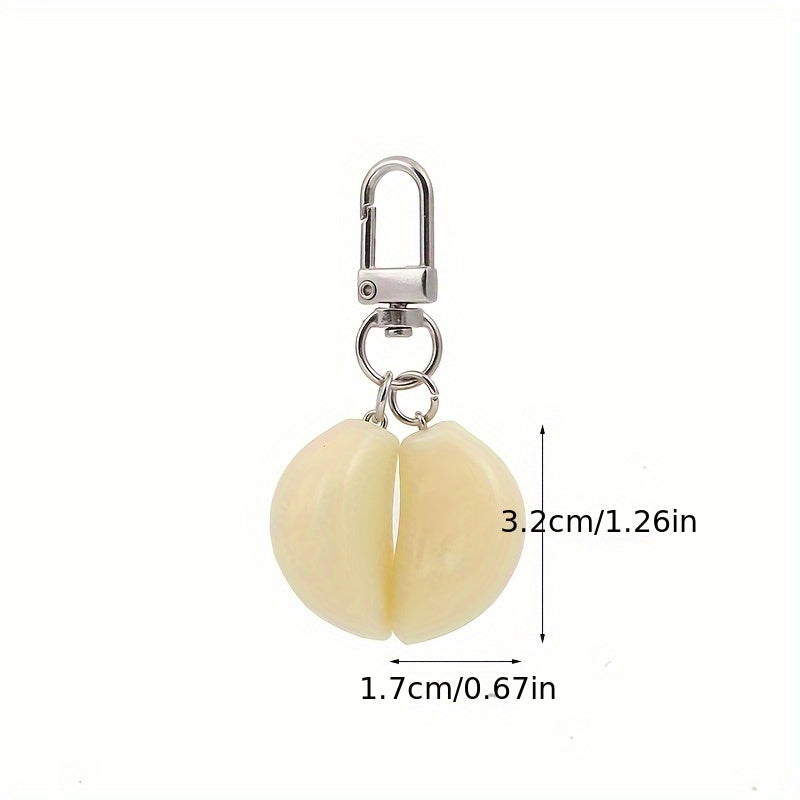 Creative Garlic Keychain Funny Food Pendant Ornament