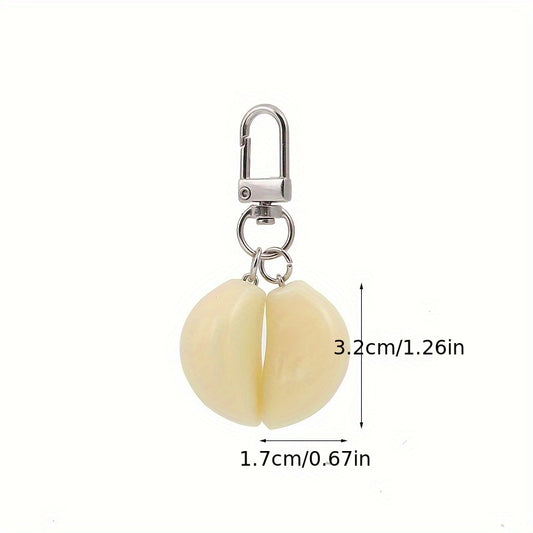 Creative Garlic Keychain Funny Food Pendant Ornament