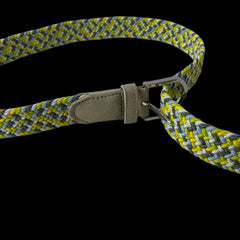 Elastic Braided Belt Pin Buckle Stretch Belt Canvas Waistband
