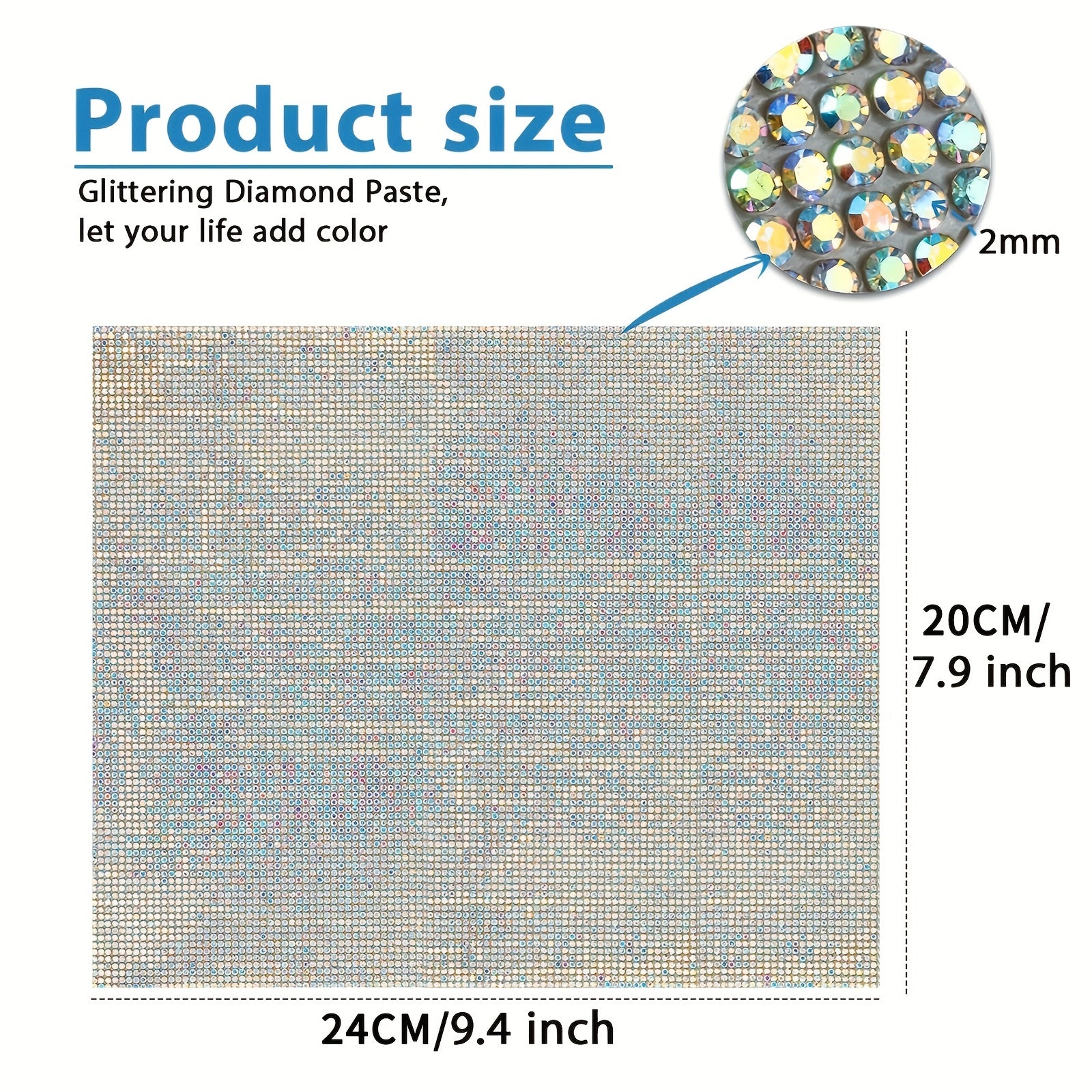 Self Adhesive Rhinestone Stickers for DIY Clothing Shoes Bags Crafts