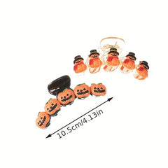 Pumpkin Shape Hair Clip Halloween Headdress 1pc