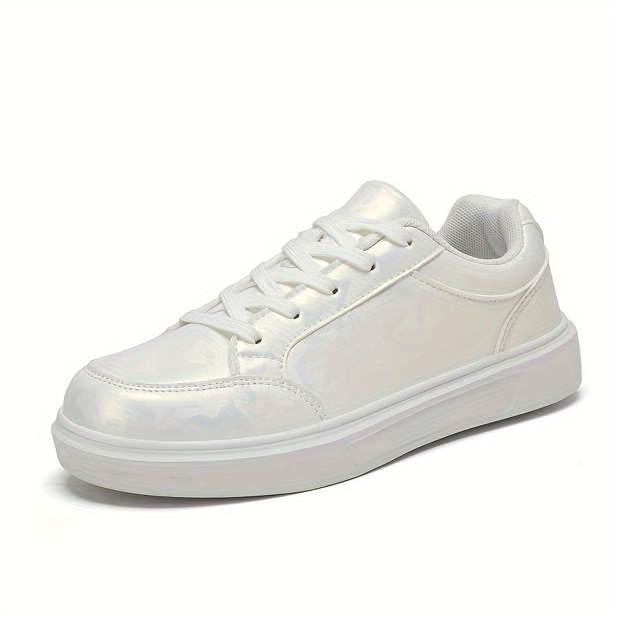 Women's Lace-up Skate Shoes Platform Sporty Casual Sneakers