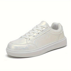Women's Lace-up Skate Shoes Platform Sporty Casual Sneakers