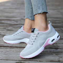 Women's Mesh Breathable Air Cushion Tennis Sports Shoes Lightweight