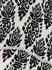 Geometric Print Pompom Trim Kimono Cover Up