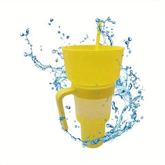Multifunctional Double Layer Water Cup With Popcorn Tray 1000ml