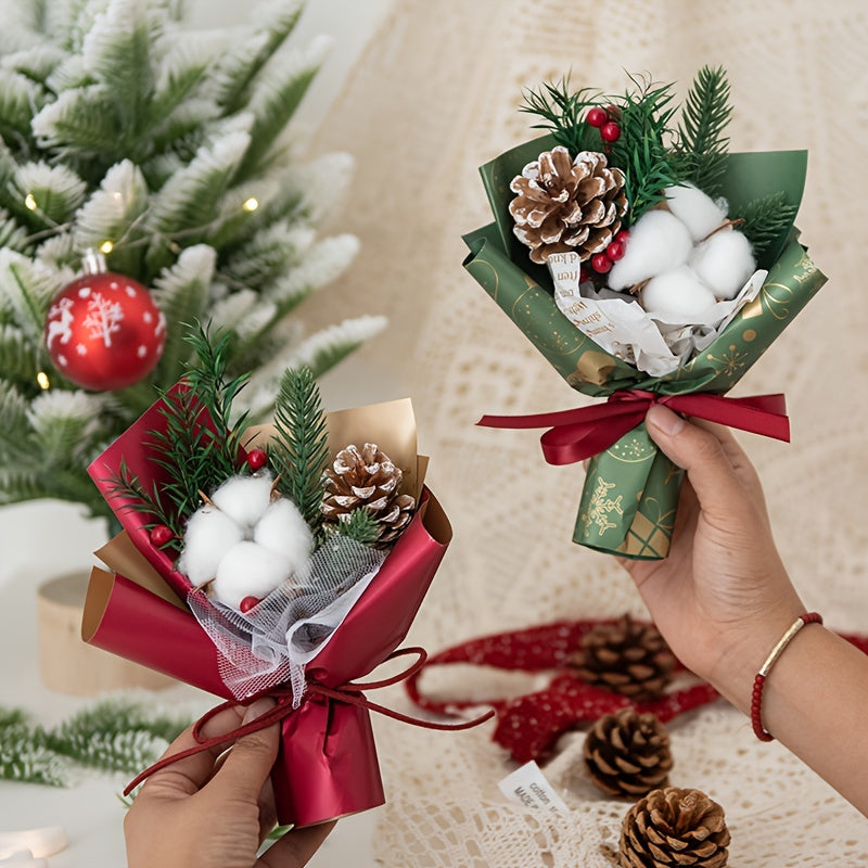Christmas Pinecone Bouquet for Women