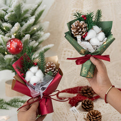 Christmas Pinecone Bouquet for Women