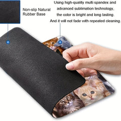 Non Slip Rubber Base Cat Mouse Pad for Computers