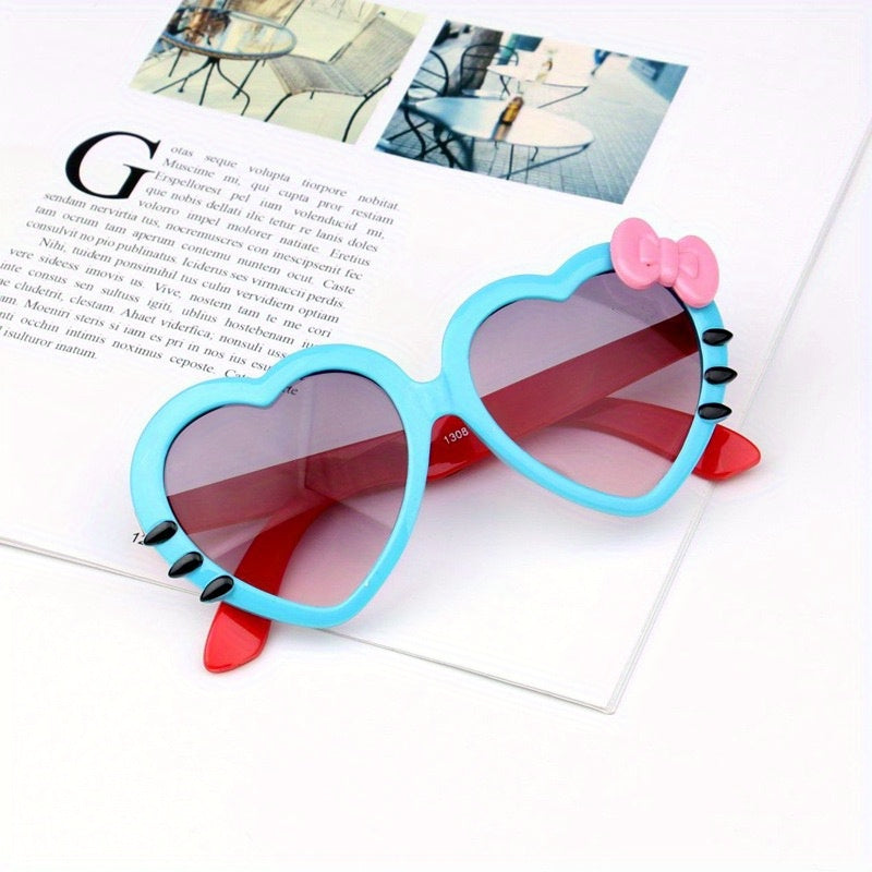 Y2K Heart Frame Sunglasses UV Protection for Summer Party