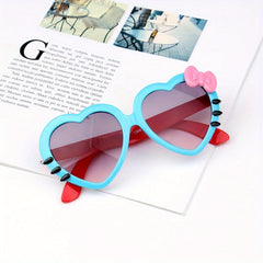 Y2K Heart Frame Sunglasses UV Protection for Summer Party