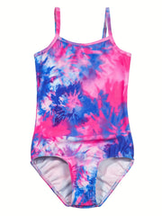 Toddler Girls Mermaid Print One Piece Swimsuit