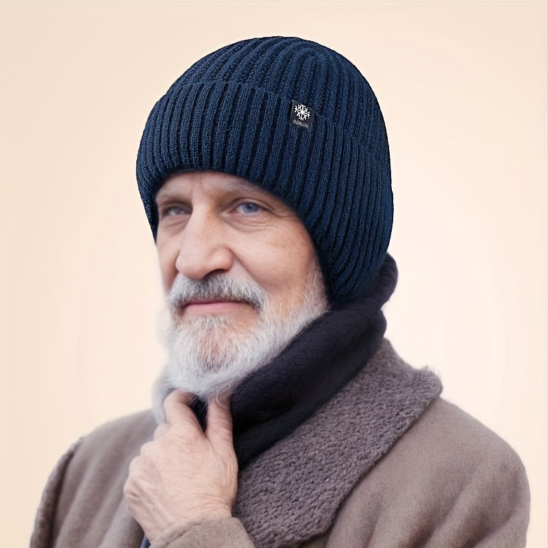 Men's Winter Velvet Woolen Hat Middle Aged Elderly