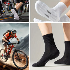 5 pairs Men's Thick Padded Crew Socks