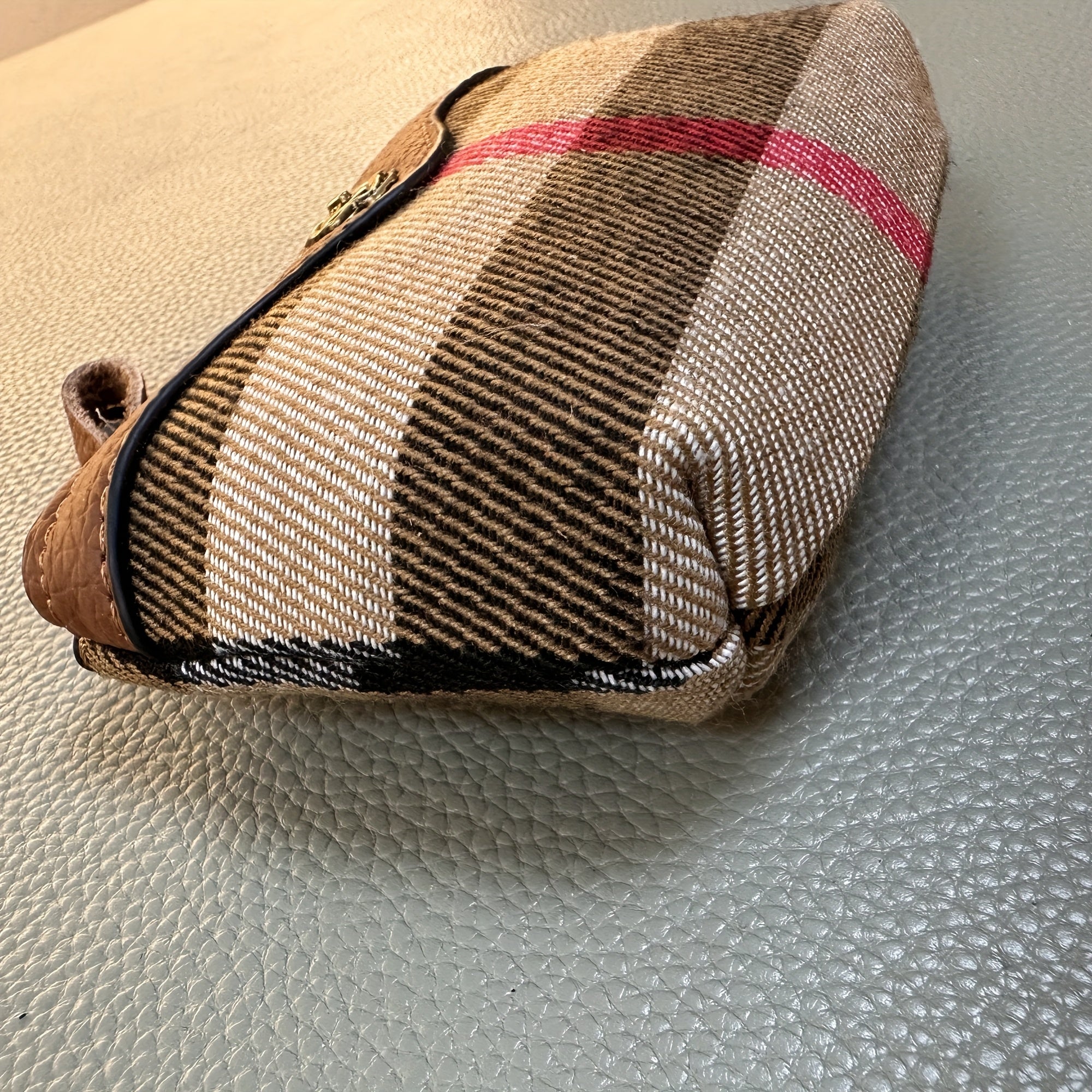 Stylish Plaid Zipper Coin Purse & Wallet for Women with Keychain