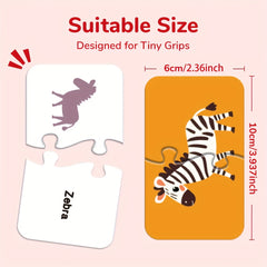 Educational Jigsaw Puzzles 16-48pcs Animals Daily Life Vehicles Fruits&Vegetable