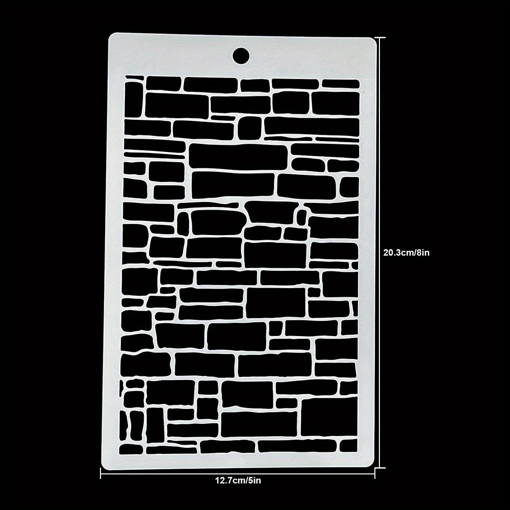 Bricks Background Layering Stencil for Scrapbook Painting Embossing