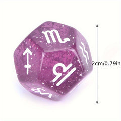 3pcs 12 Sided Zodiac Dice Constellation Divination