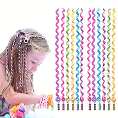6pcs Girls Cartoon Twist Hair Clips for Party Performance