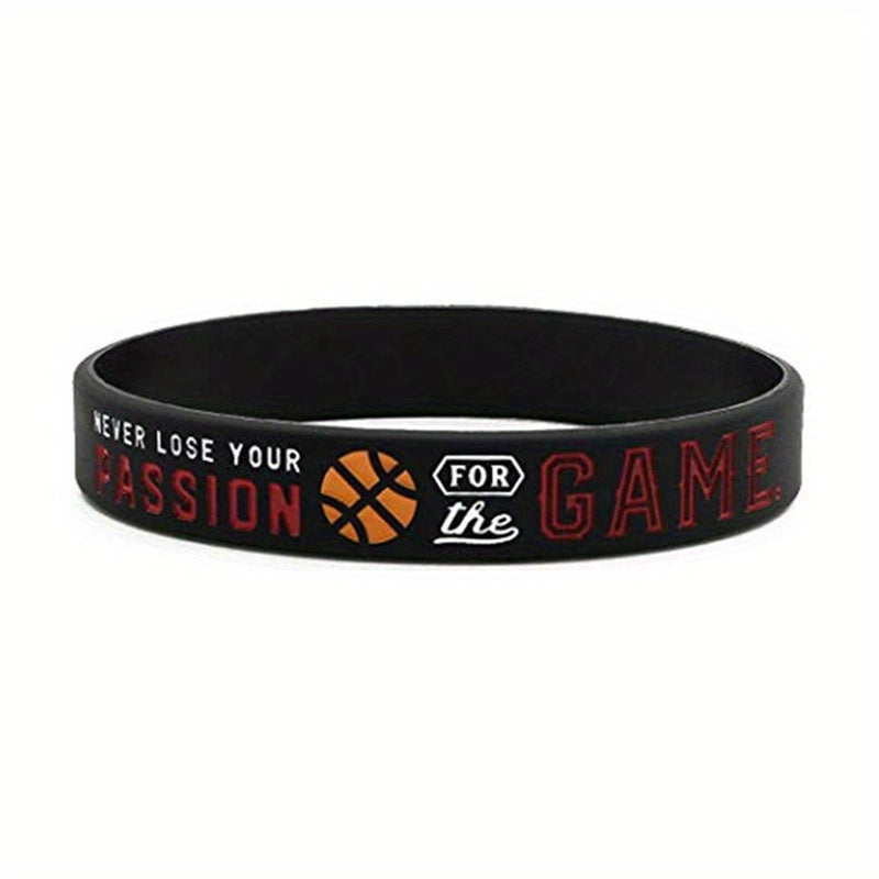 Basketball Silicone Bracelet Basketball Rubber Wristband
