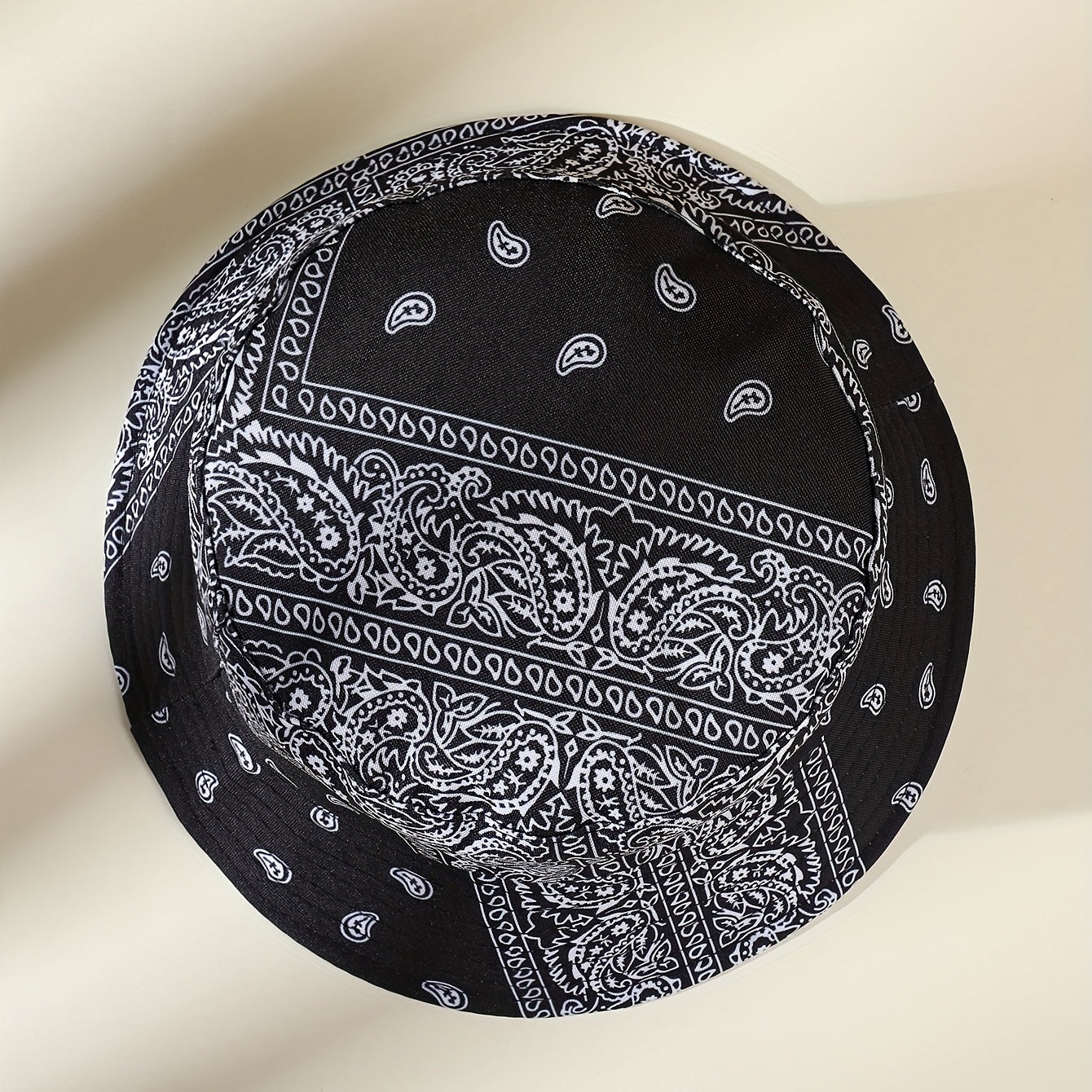 Paisley Print Bucket Hat Reversible Fisherman Cap