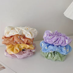 7pcs Floral Hair Bands Hair Ties for Girls