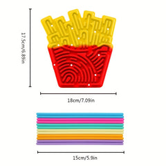 Double Sided Silicone Sensory Activity Board Creative Toy