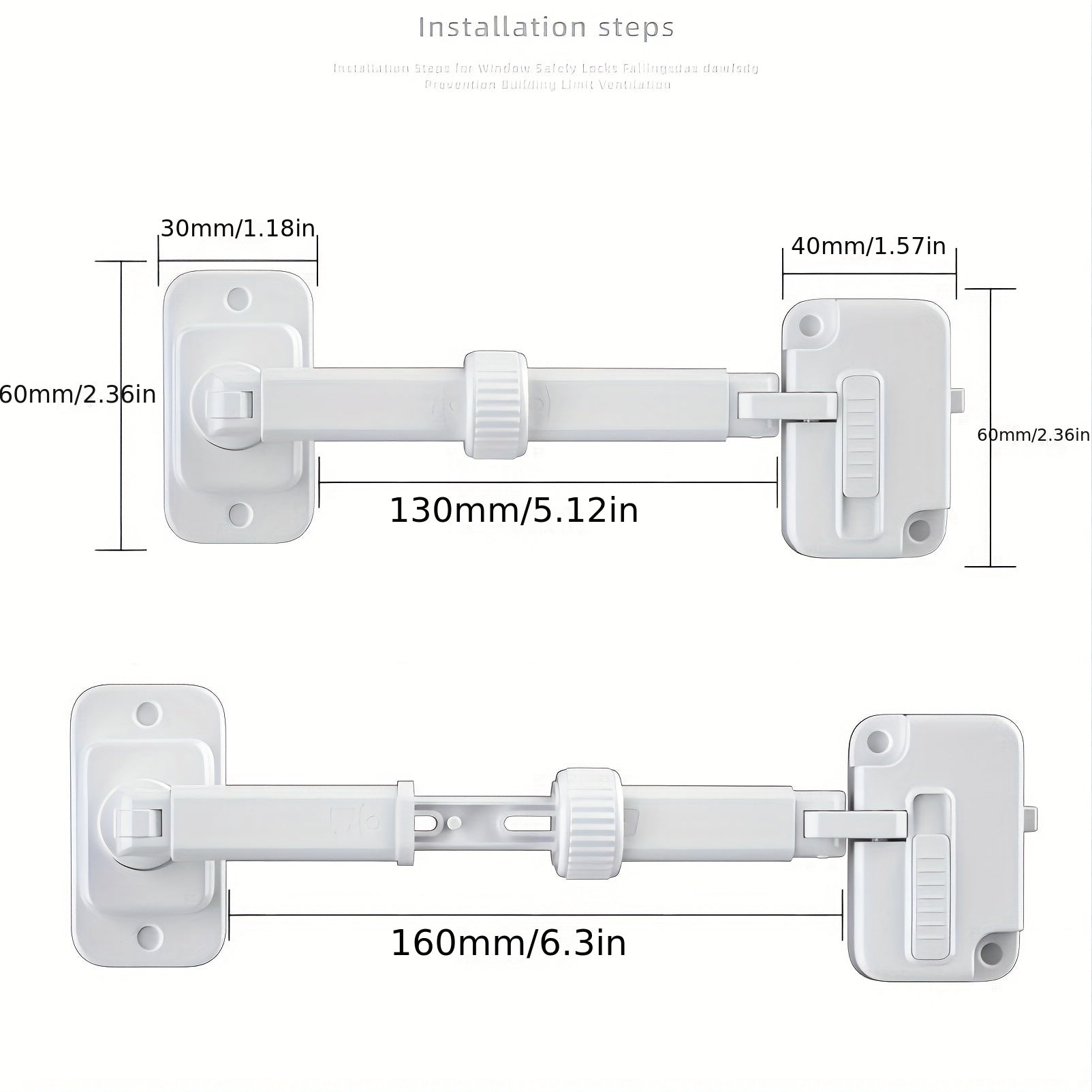 2 Pack Childproof Window Restrictor Locks