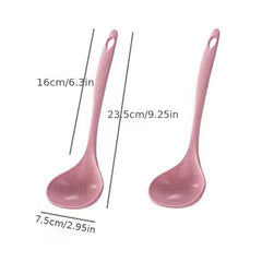 Wheat Straw Soup Spoon Household Long Handle Porridge Spoon